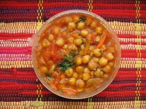 eating healthy chickpeas