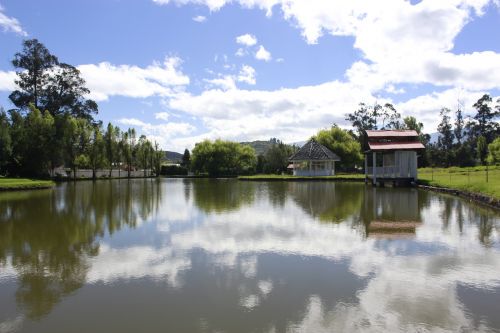 ecuador lake nature