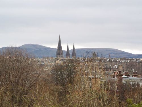 edinburgh skyline scotland historical