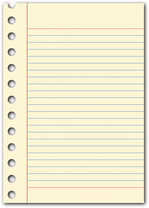 education notepad page