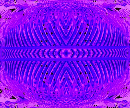 Eerie Blue And Pink Orb Pattern