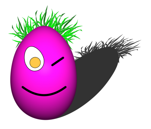 egg easter egg face
