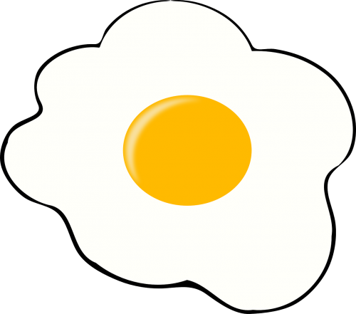 egg breakfast sunny-side-up