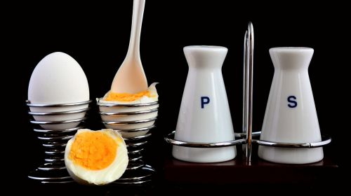 egg egg cups pepper and salt