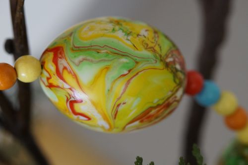 egg easter egg marbled