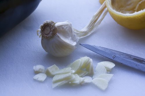 eggplant  lemon  garlic