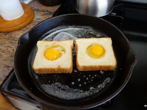 eggs egg basket toad in hole