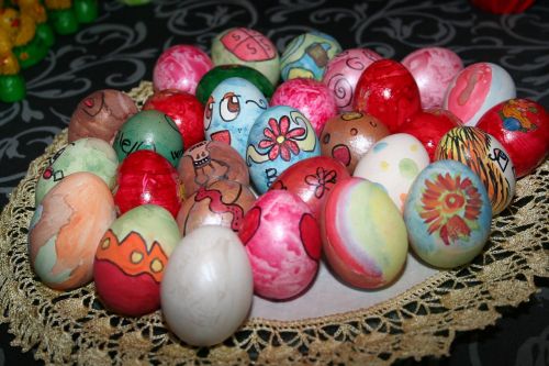 eggs easter colored