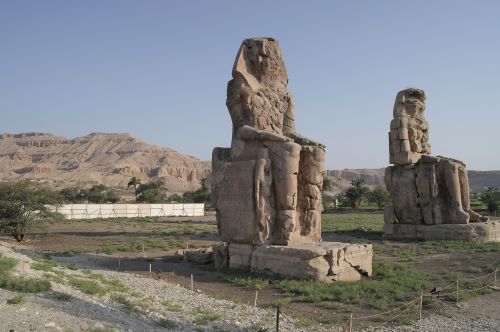 egypt colossi of memnon ancient times