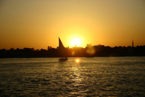 egypt sunset nile