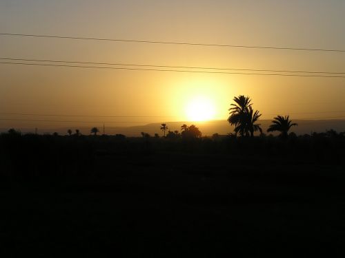 egypt sunset landscape
