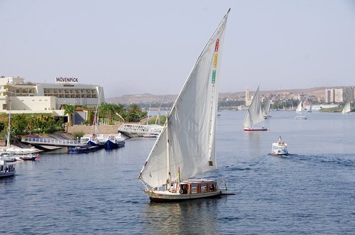 egypt  aswan  felucca