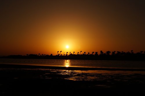 egypt  sunset  water