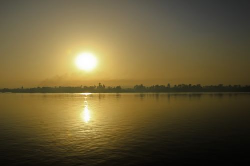 egypt nil sunset