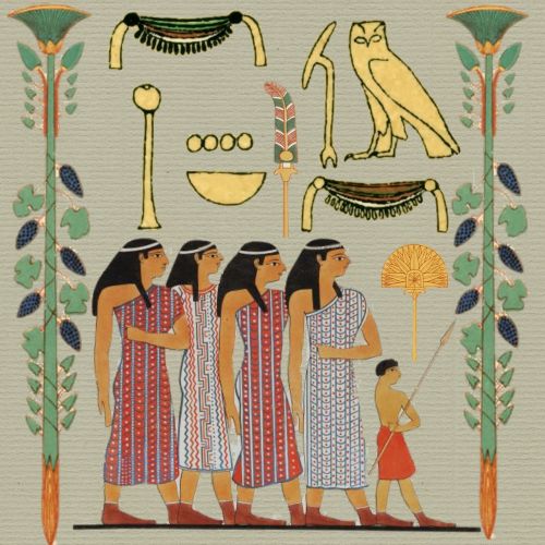 egyptian paper women