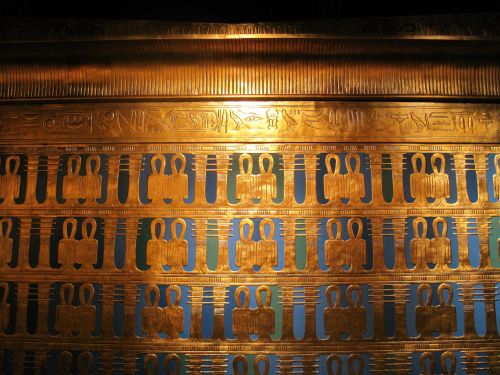 Egyptian Decorative Pattern In Gold
