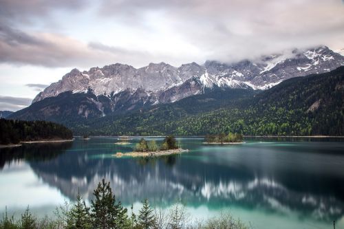 eibsee mountains landscape