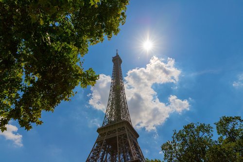 eiffel tower  paris  architecture