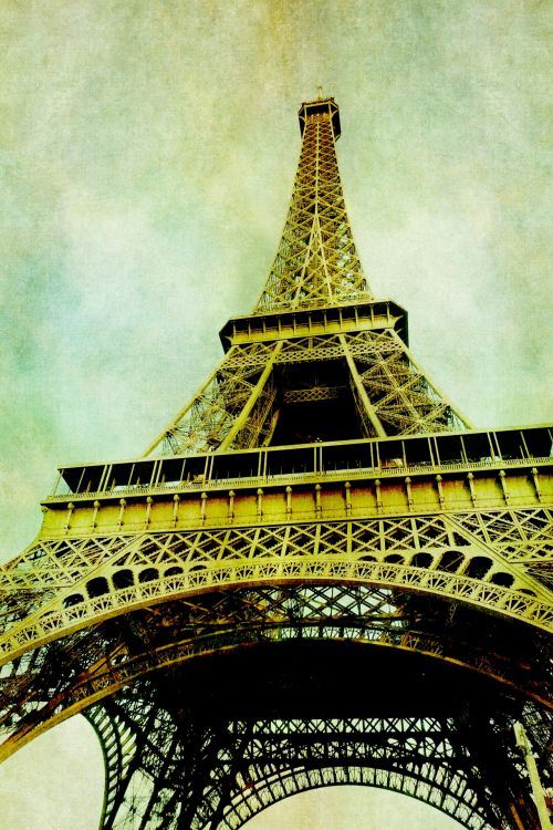 Eiffel Tower Vintage Art