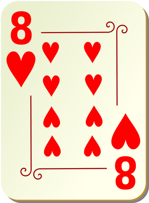 eight hearts 8
