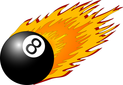eight ball flames