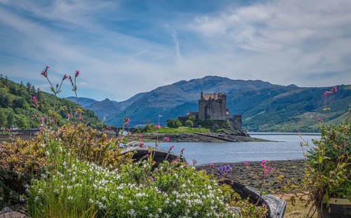 eilean donan castle  castle  ruin