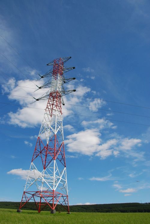 electrical power lines energy high voltage transmission tower
