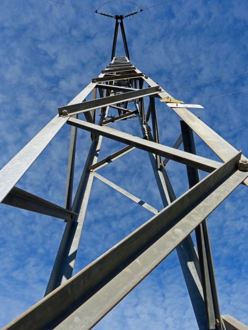 electrical tower power line perspective