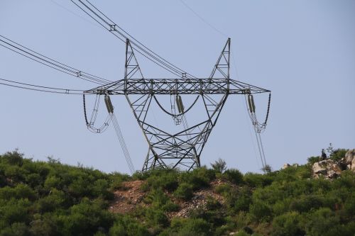 electricity pole high volt electricity