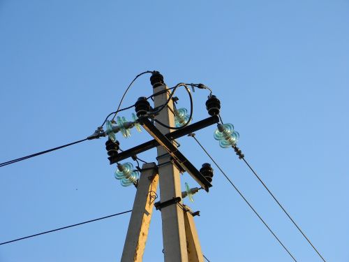 electricity wire post