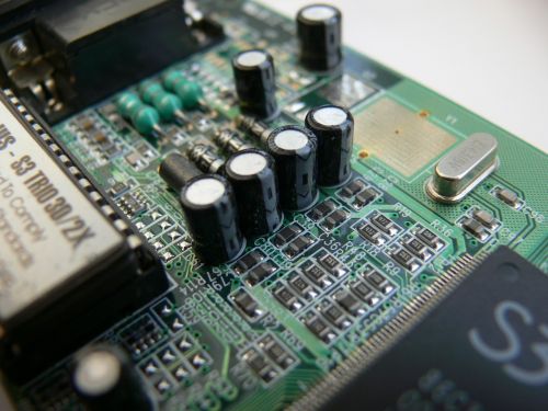 electronics motherboard capacitors