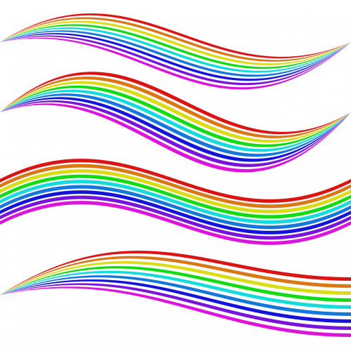 element graphic rainbow