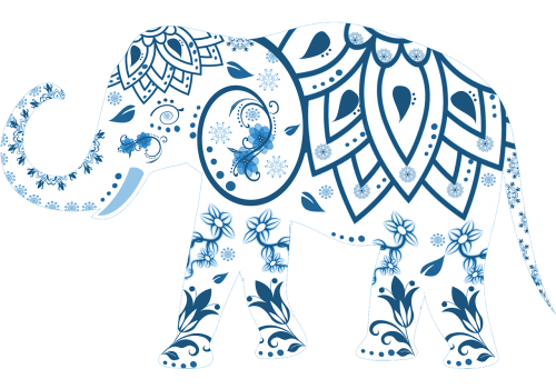 elephant decorated animal
