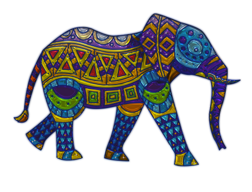 elephant metallizer art