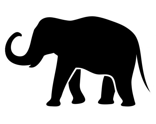 elephant silhouette animal