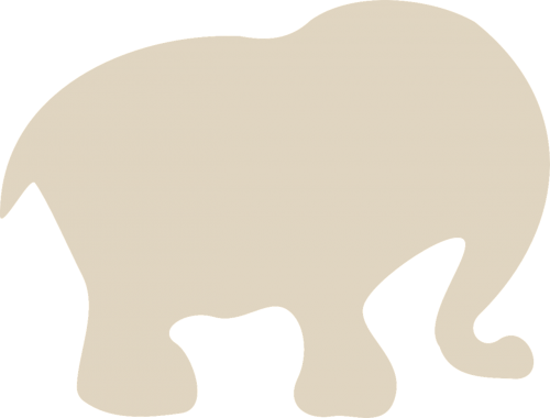 elephant cartoon silhouette
