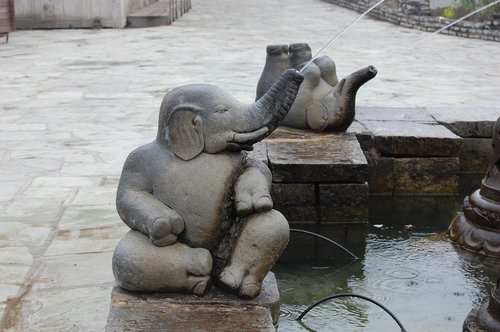 elephant  fountain  sculpture