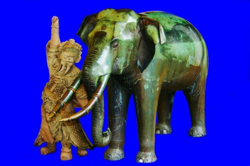 elephant blue thailand