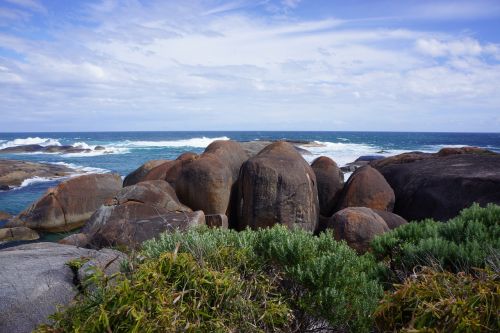 elephant rocks rock formation nature australia