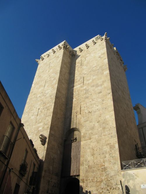 elephant tower cagliari sardinia