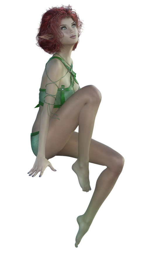 elf fairy green