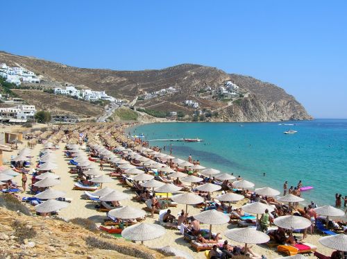 Elias Beach On Greece&#039;s Mykonos