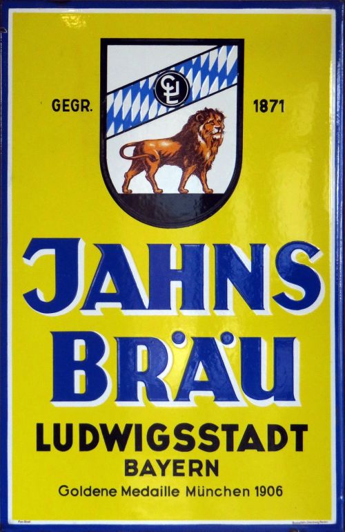 email sign jahnsbräu beer