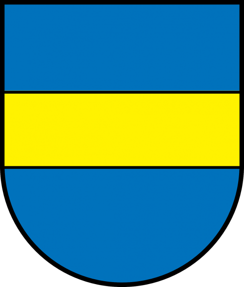emblem armorial bearings blue