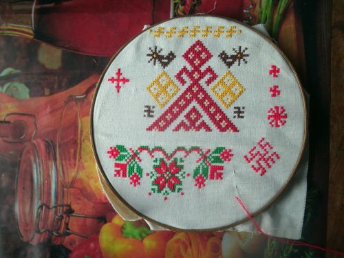 embroidery russian cross