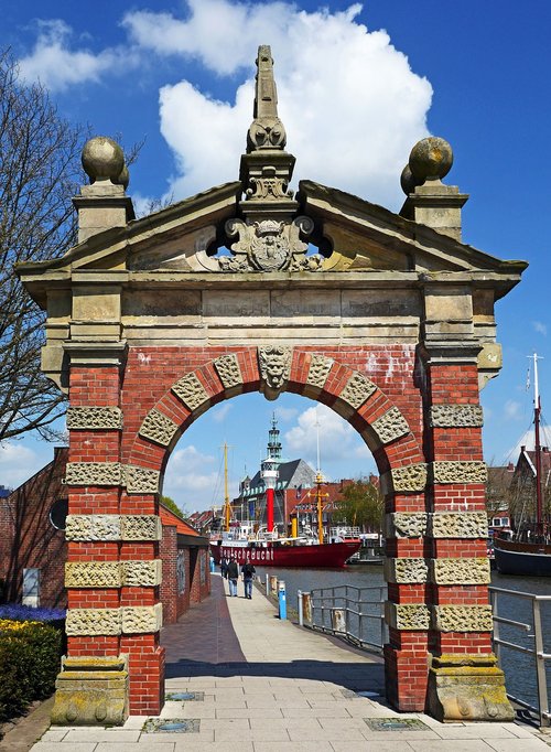 emden  port gate  old