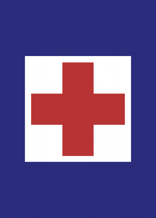 emergency medical care road sign