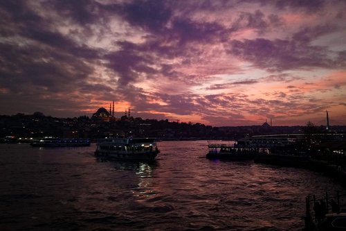 eminönü  in the evening  afternoon