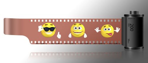 emoji film strip funny