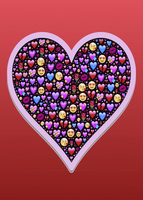 emoji heart valentine